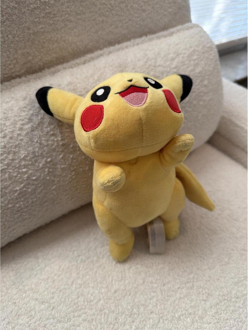 Pikachu Plush Toy 8” Yellow Pokémon Stuffed Animal Nintendo